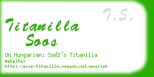titanilla soos business card
